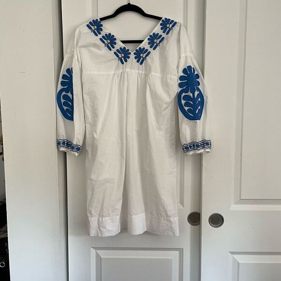 Madewell blue and white mini dress - Picture 3 of 10